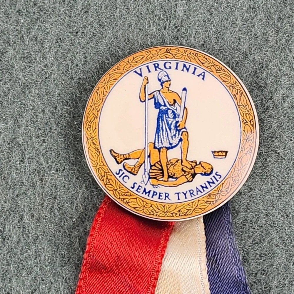 DELMARVA VIRGINIA State Firemen's Assoc.‎ Convention Ribbon Cambridge, MD 1957